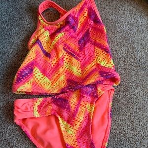Girls two piece swim suit size 6